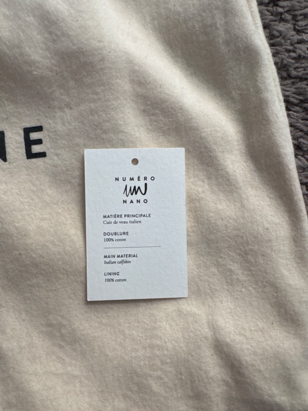 Polene numero one nano in textured midnight blue - Picture 9 of 9